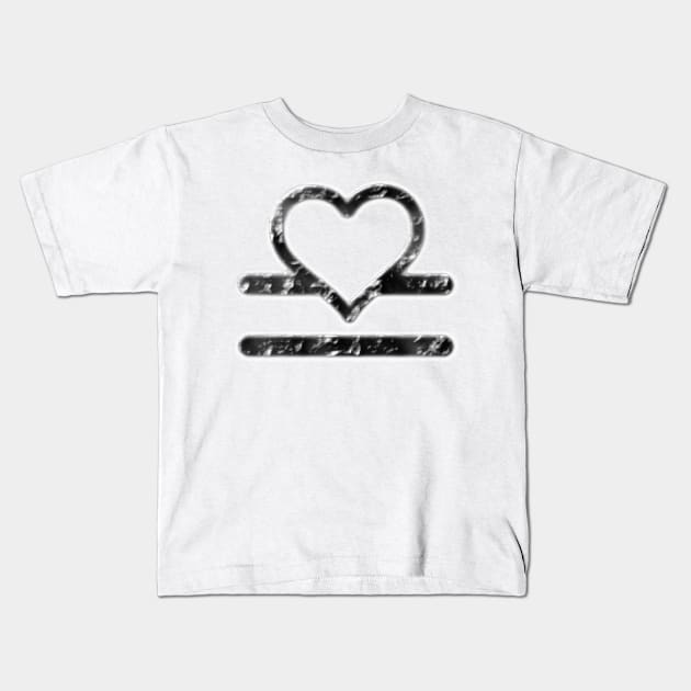 Heart Libra Kids T-Shirt by CoreyUnlimited